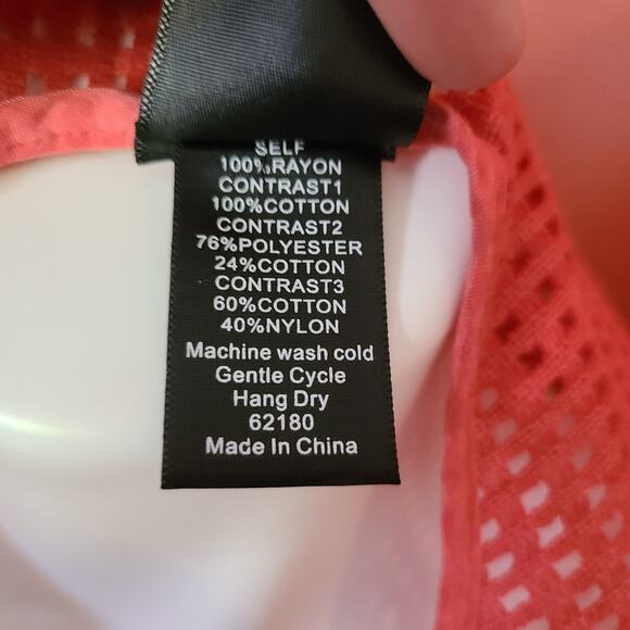 Agnes & Dora Coral Pink Tank Top Size Large - Picture 4 of 4